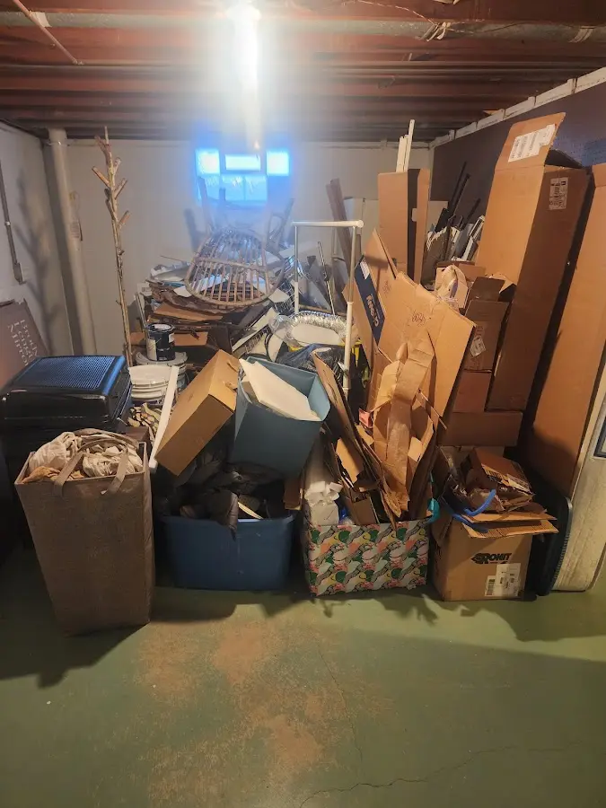 Roll-off dumpster container at job site for 15 Yard Dumpster Rental in Gaffney